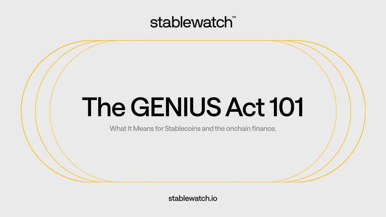 The GENIUS Act 101: What It Means for Stablecoins and the Onchain Finance